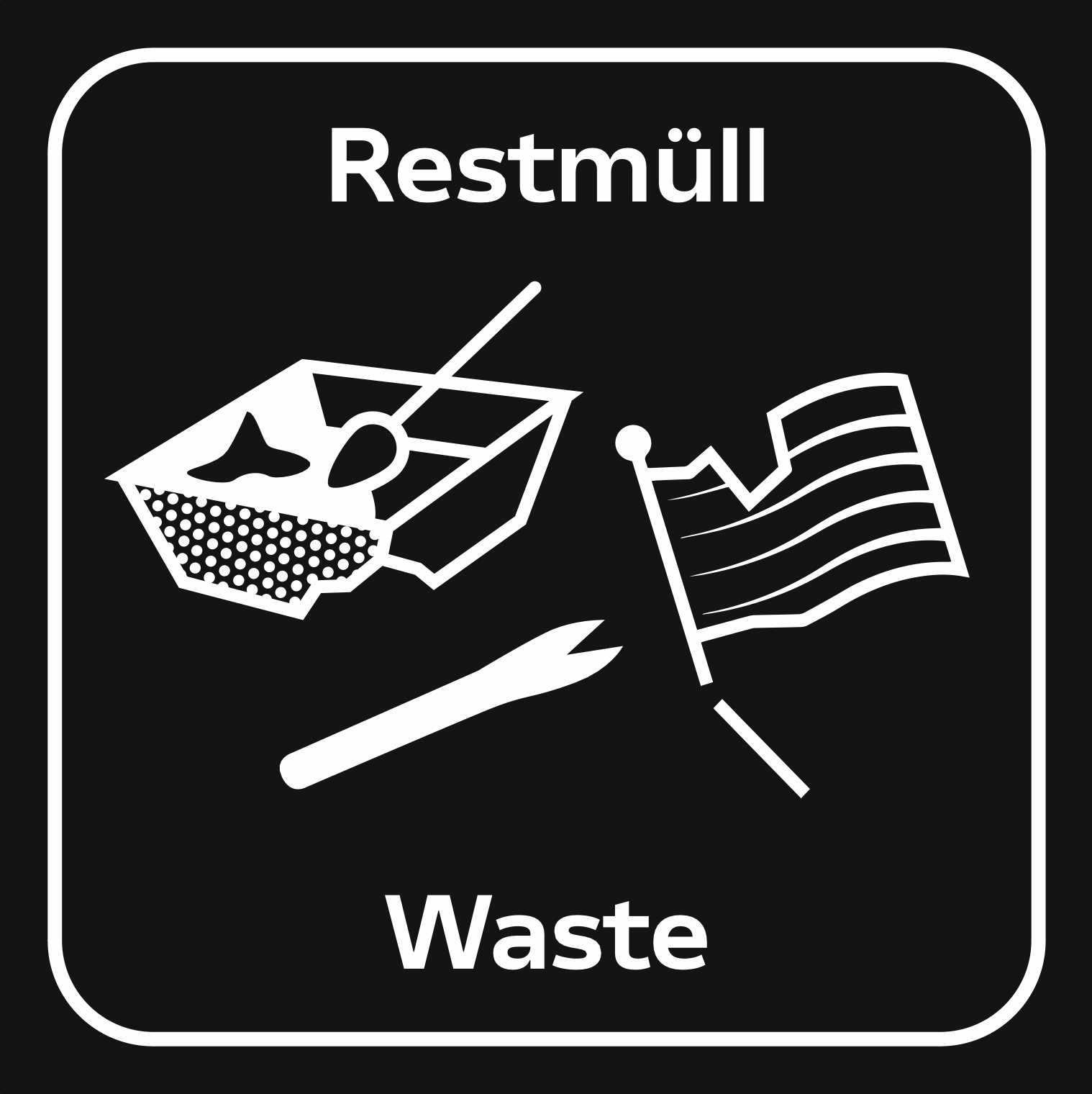 Piktogramm Restmüll