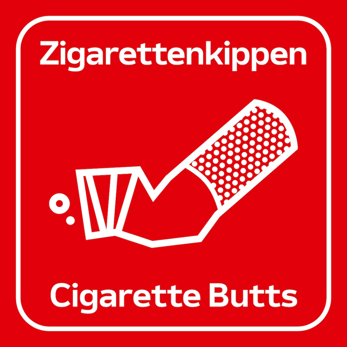 Piktogramm Zigarettenkippen